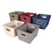 John Louis Home Fabric Bins, Tweed, Grey, 11 in W BIN-R-T02 - alternate 3